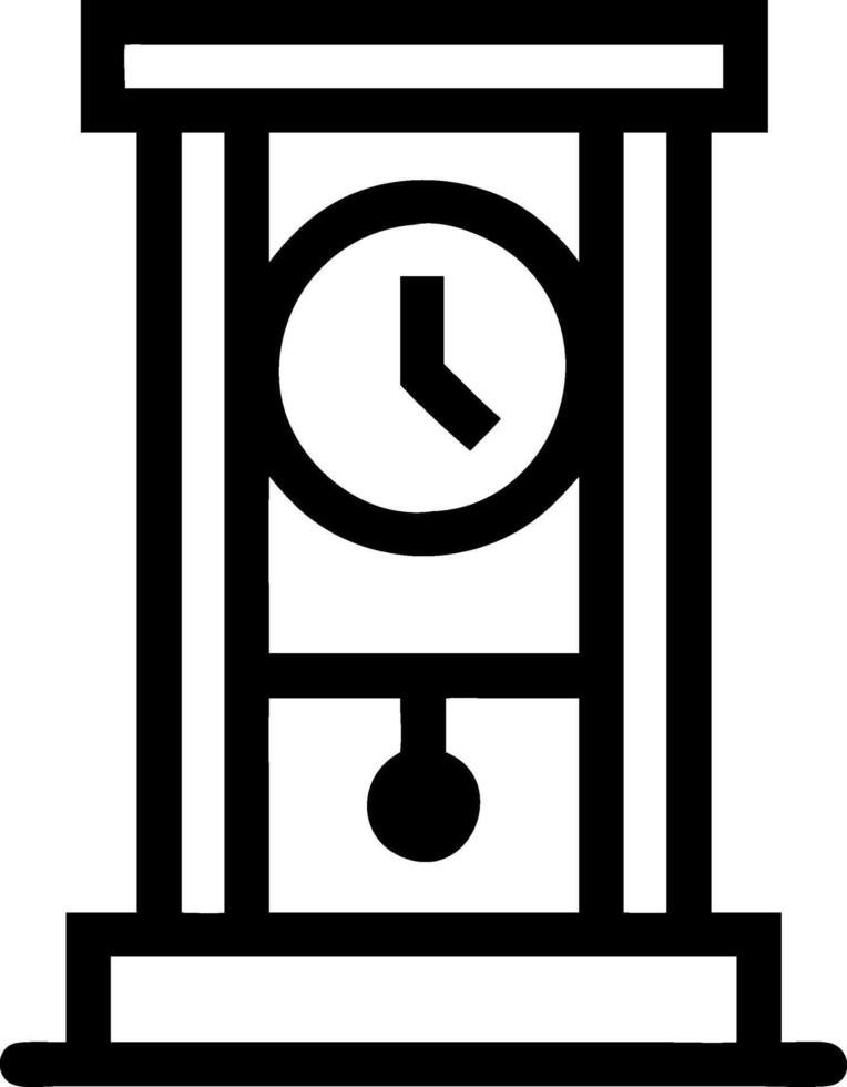 Iconic Grandfather Clock Graphics vector