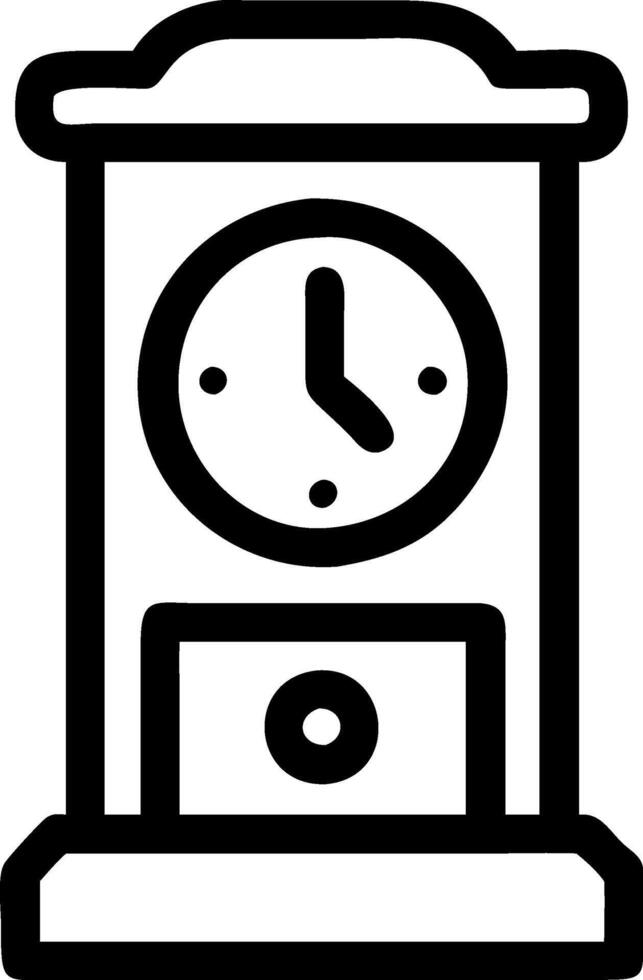 Grandfather Clock Design Elements vector