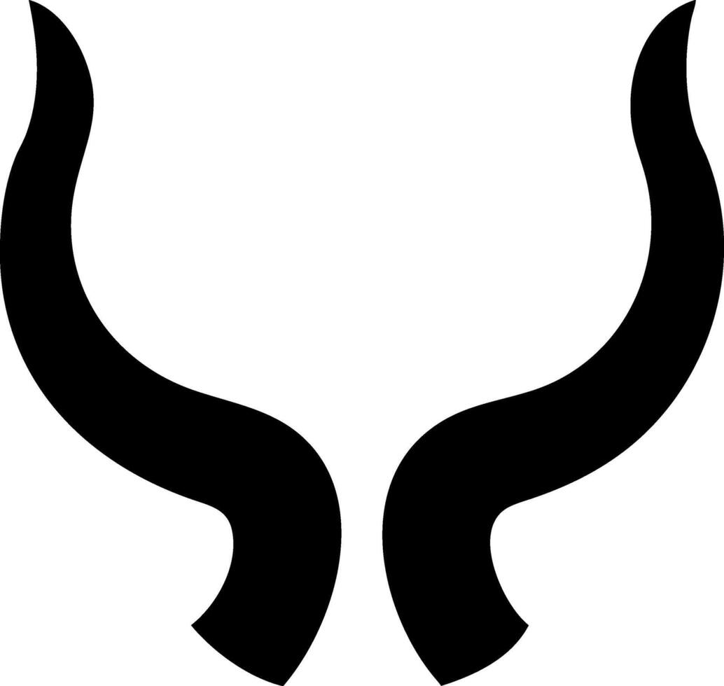 Classic Horns Symbols for Vintage and Retro Aesthetics vector