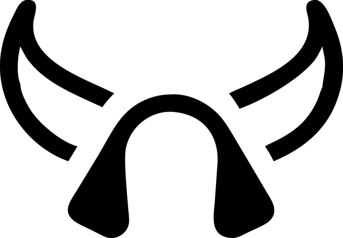 Flat Design Horns Icons for User Interfaces and Apps vector