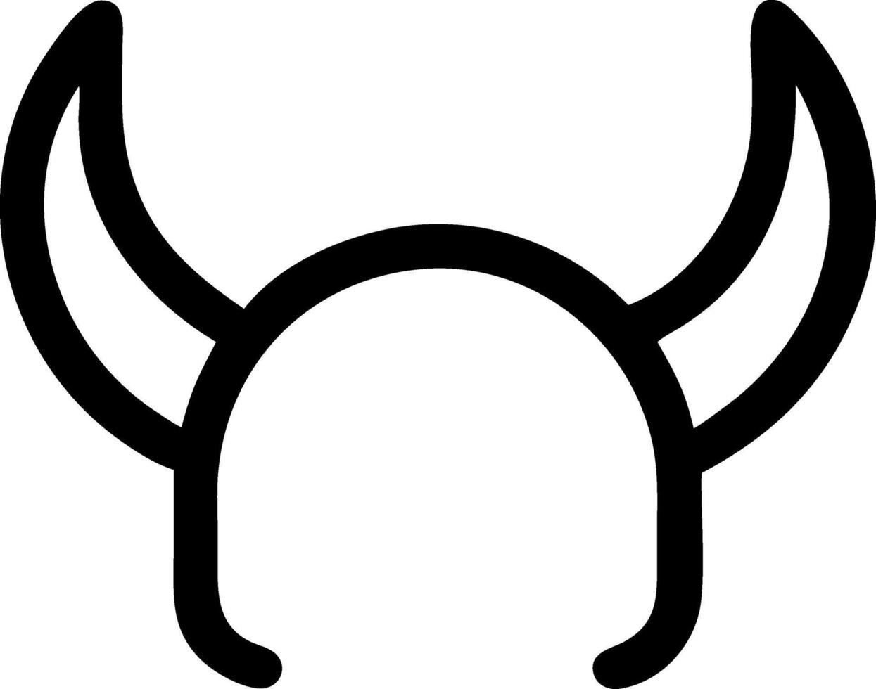 Decorative Horns Symbols for Cultural and Tribal Use vector
