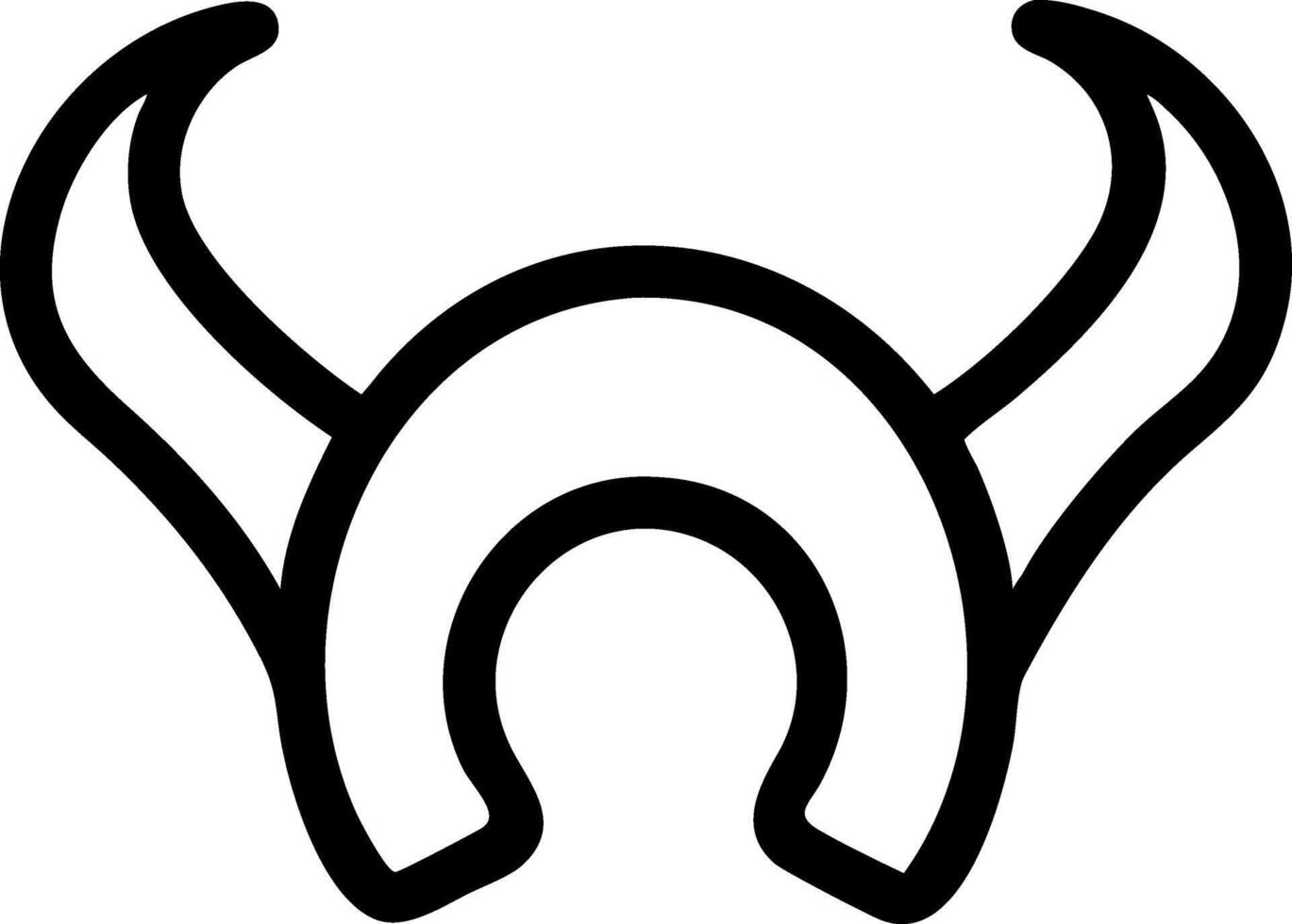 Horns Icon Set for Fantasy and Mythology Themes vector