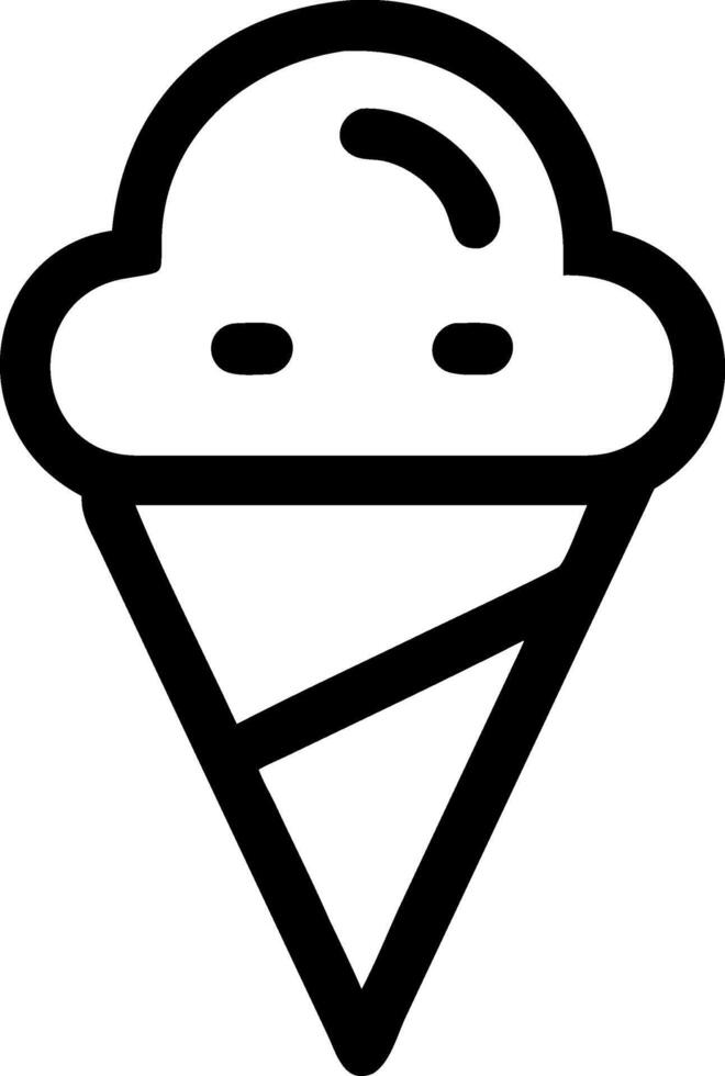 Creative Ice Cream Cone Icons for Recipes and Cooking Blogs vector