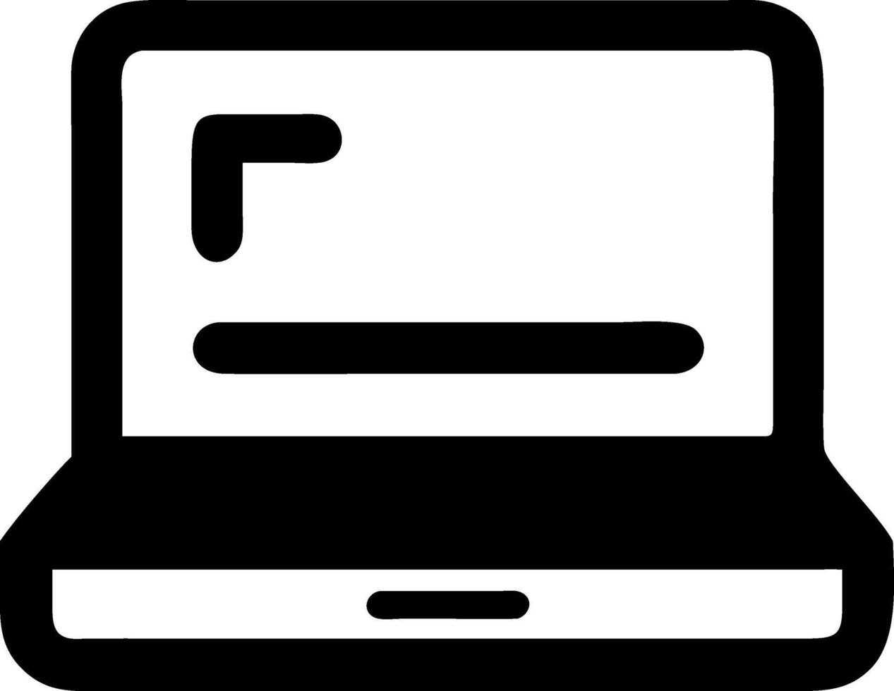 Innovative Laptop Icons for Digital Solutions and E-Learning vector