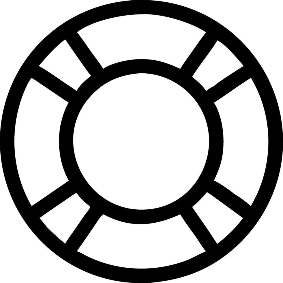 Flat Design Life Ring Symbols for Graphic and UI Design vector