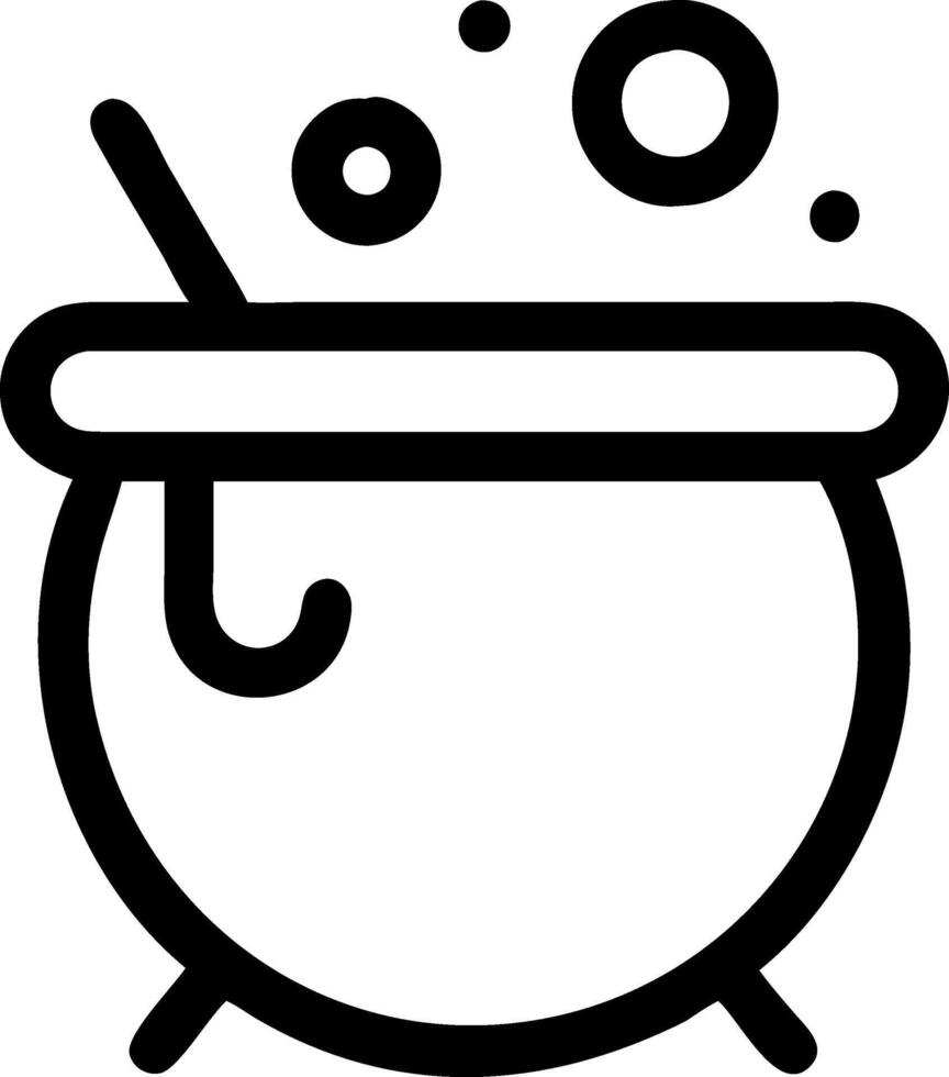 Flat Design Cauldron Symbols for UI, Apps, and Game Graphics vector
