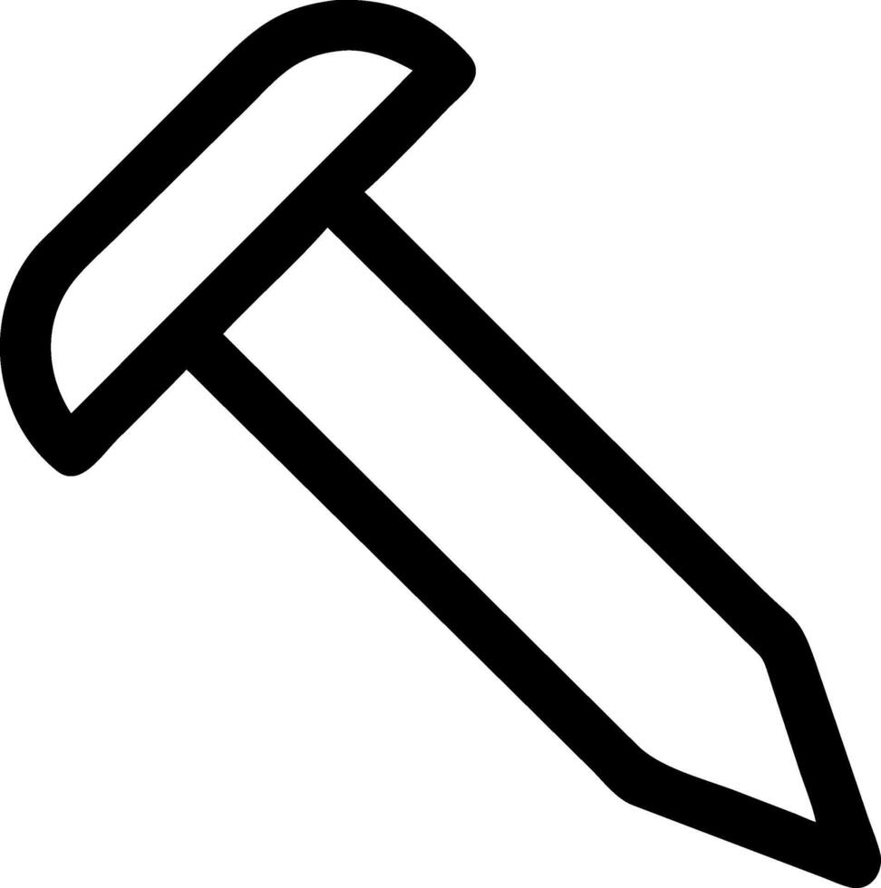 Modern Nail Icons for Industrial and Home Improvement Themes vector