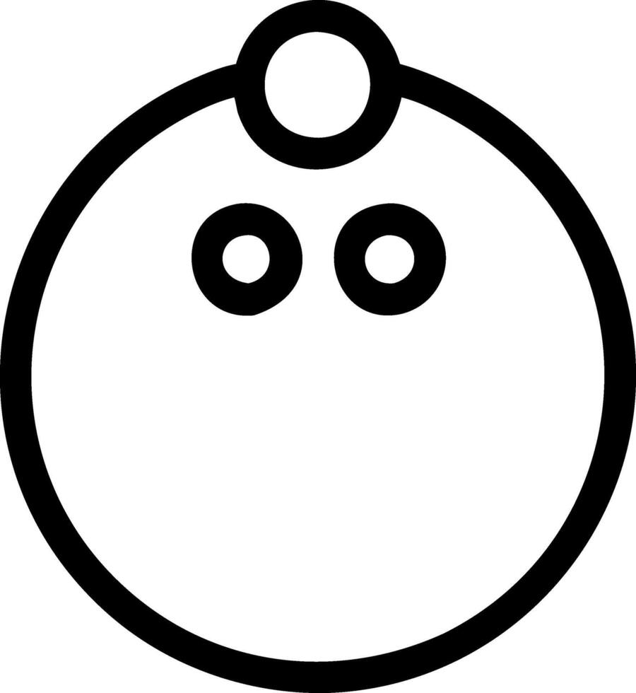 Monochrome Bowling Icons for Graphic Design vector