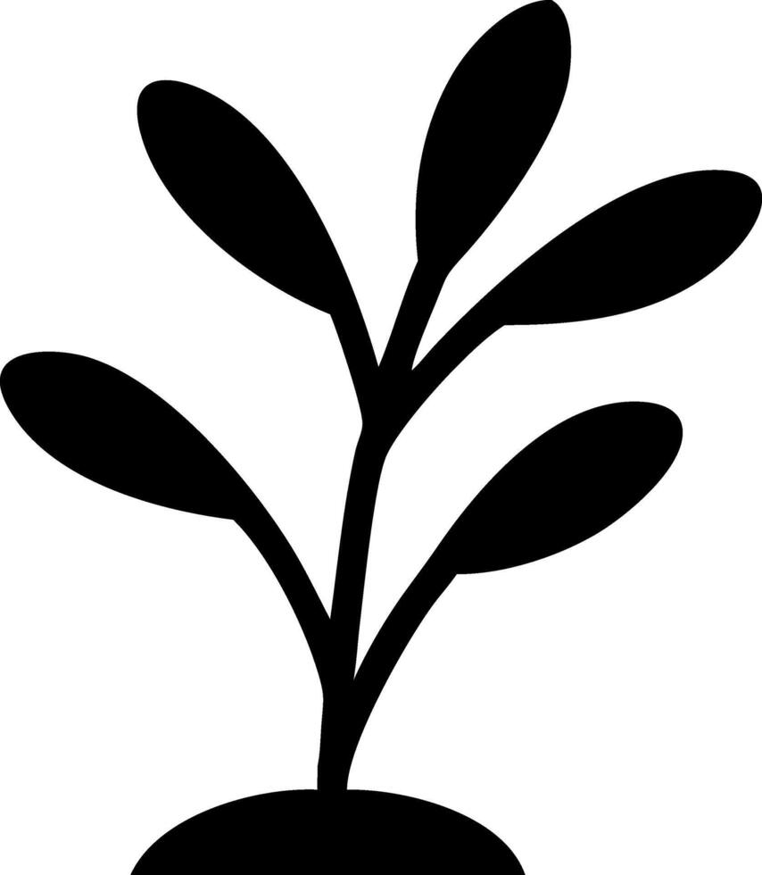 Professional Plant Icons for Gardening Services and Products vector
