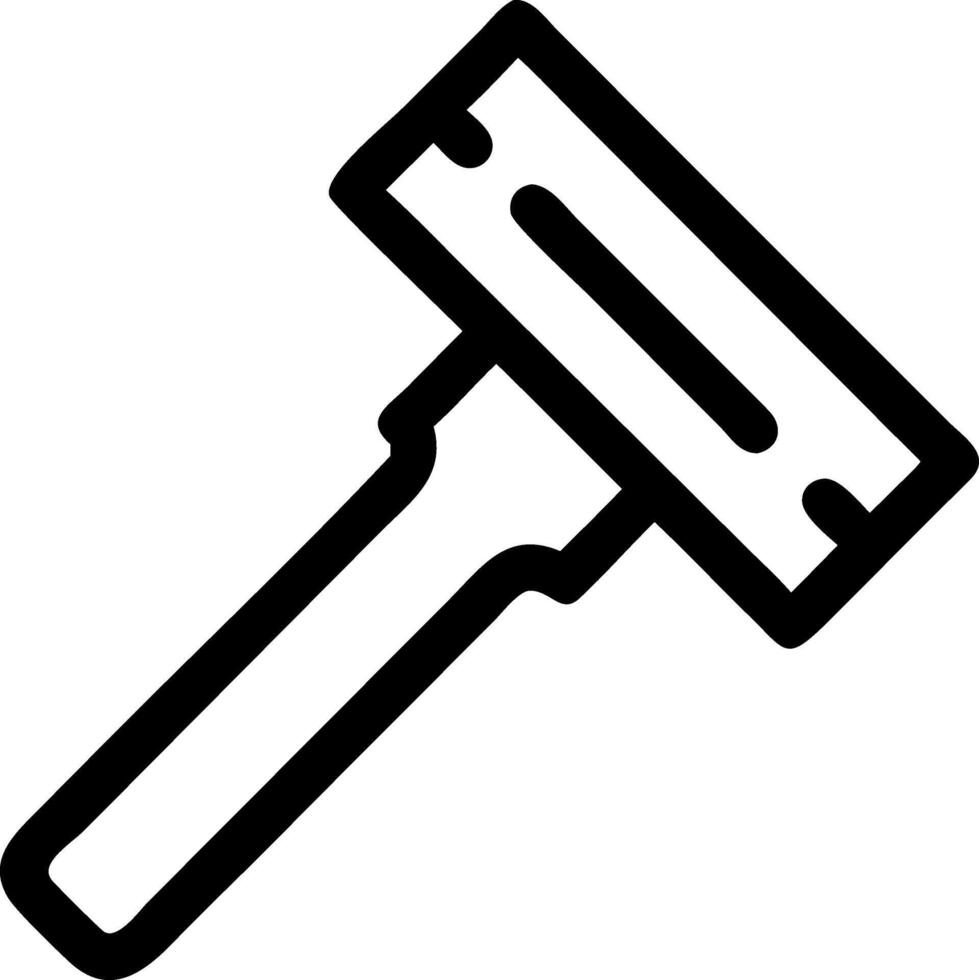 Minimalist Razor Symbols for Shaving and Beauty Themes vector