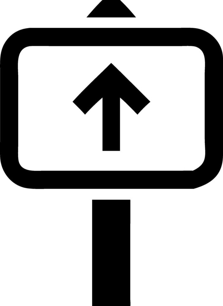 Monochrome Road Sign Icons for Graphic Design vector