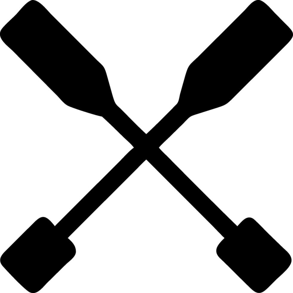 Professional Rowing Oars Icons for Rowing Clubs and Associations vector