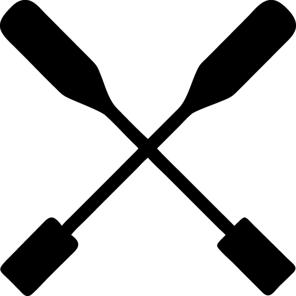 Iconic Rowing Oars Designs for Regattas and Competitions vector