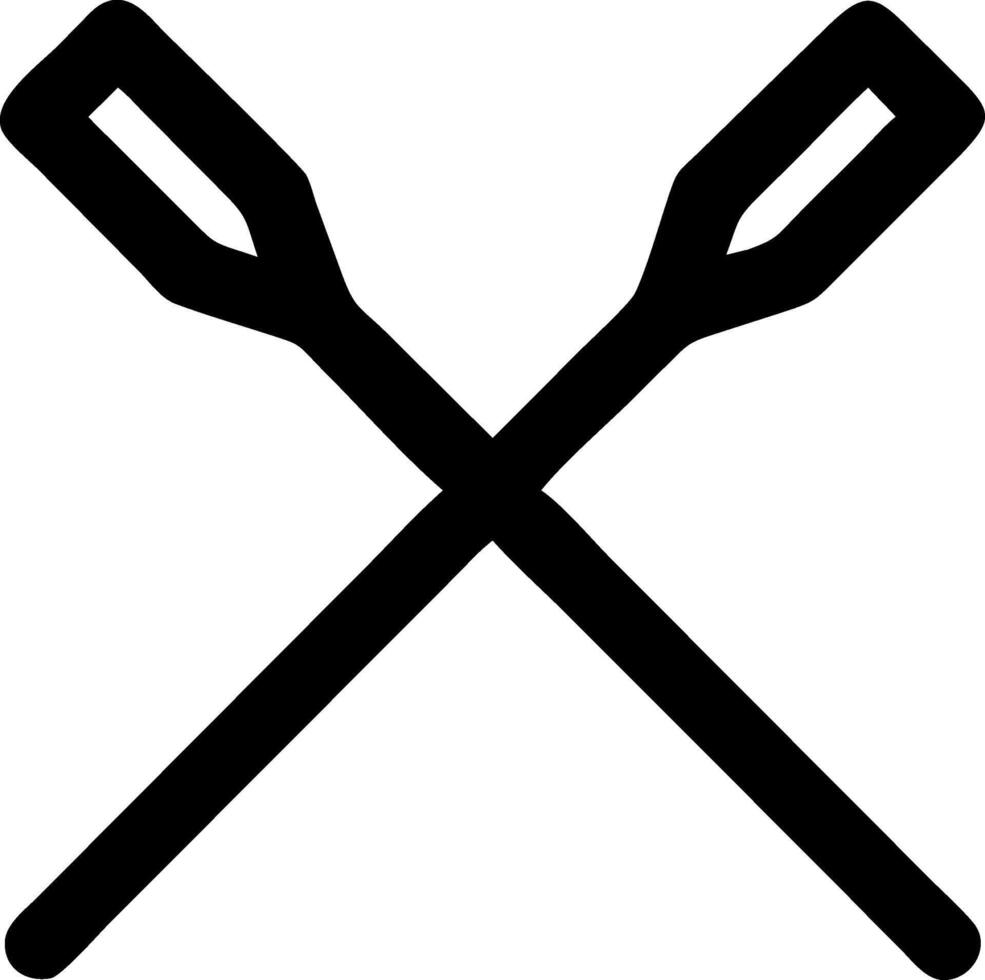 Detailed Rowing Oars Icons for Sports Marketing Campaigns vector
