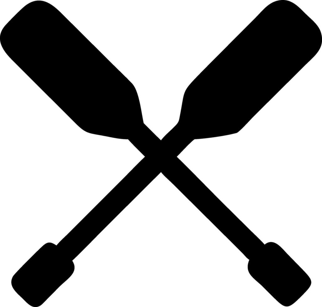 Versatile Rowing Oars Icons for Outdoor Activities vector