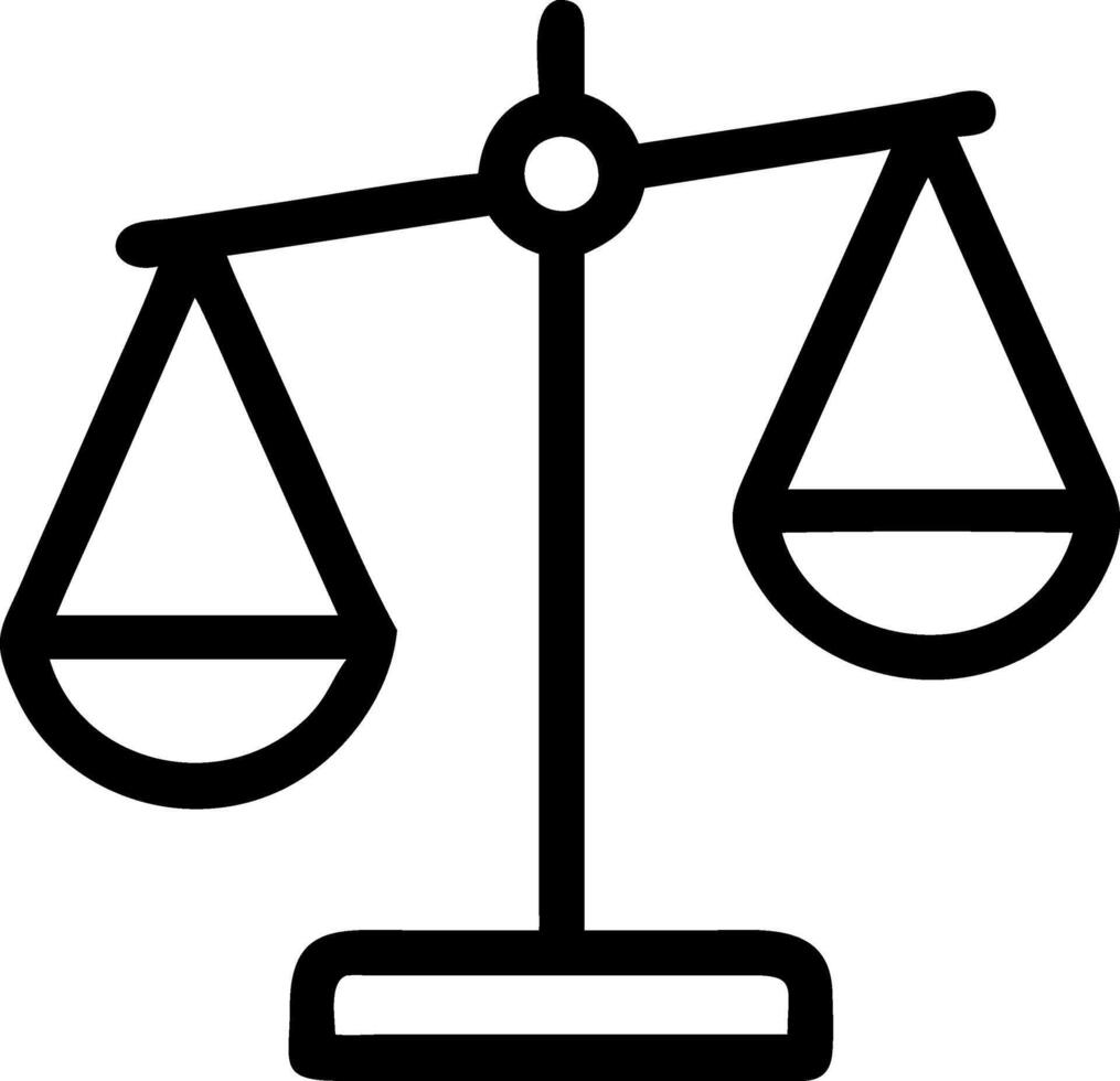 Decorative Scales of Justice Icons for Law Firm Marketing vector