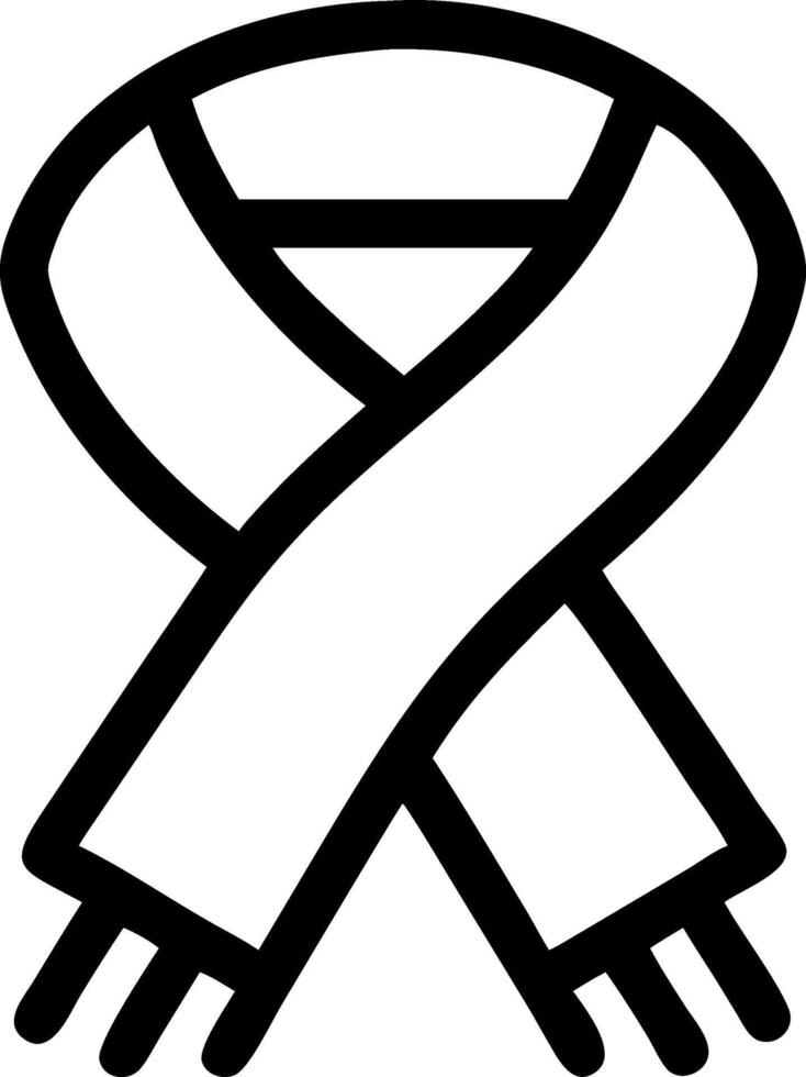 Essential Scarf Symbols for Fashion Branding and Marketing vector