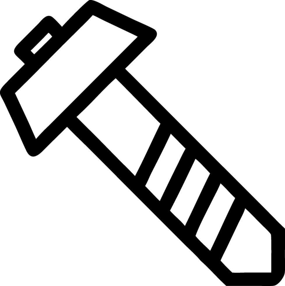Professional Screw Icons for Engineering and Technical Drawings vector