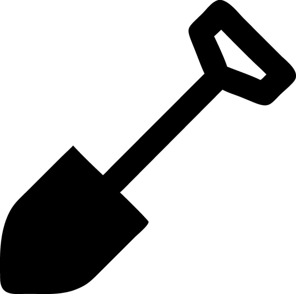 Simple and Clean Shovel Icon Collection vector