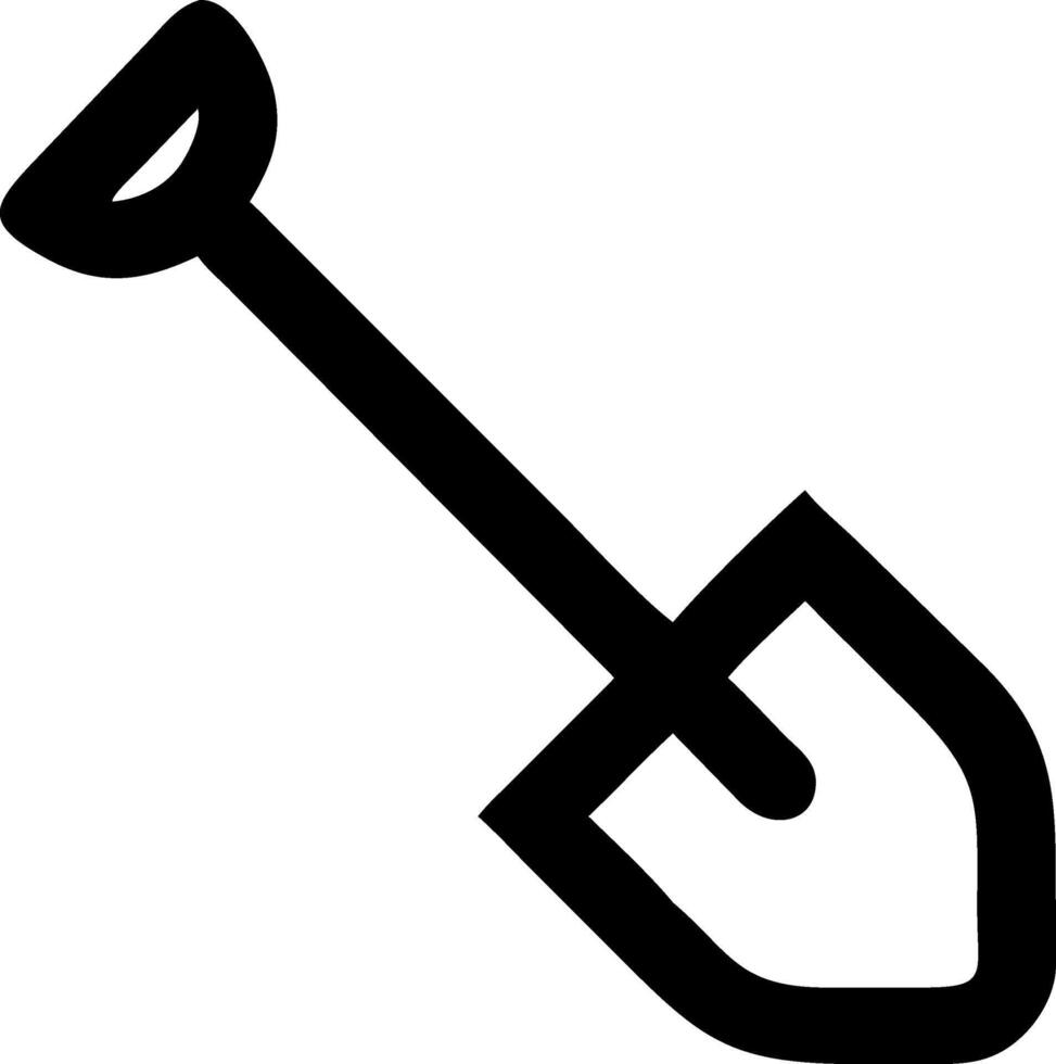 Essential Shovel Symbols for Agricultural and Farming Use vector