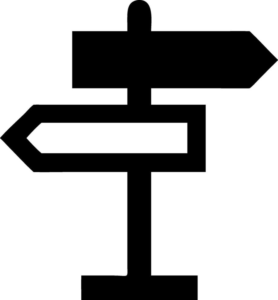Directional Signpost Icons for Hiking and Exploration vector