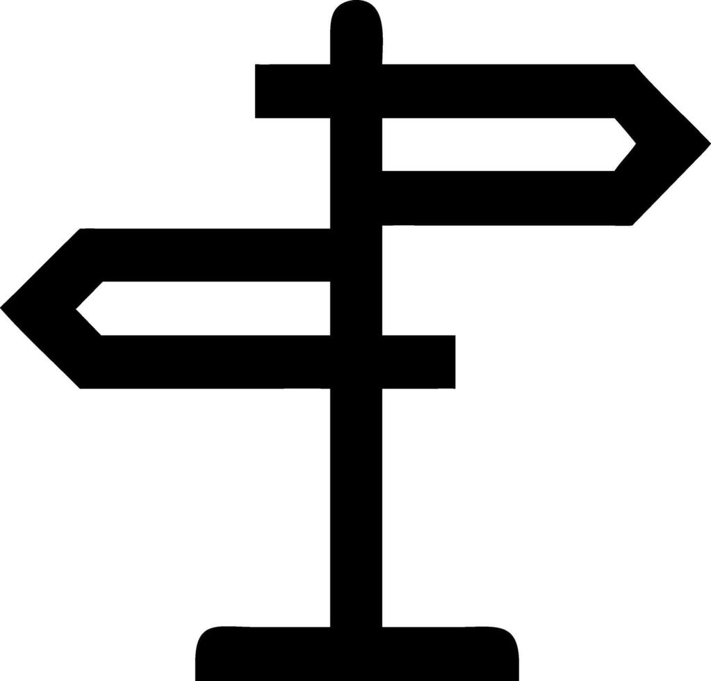 Classic Signpost Icon Collection for Wayfinding Solutions vector