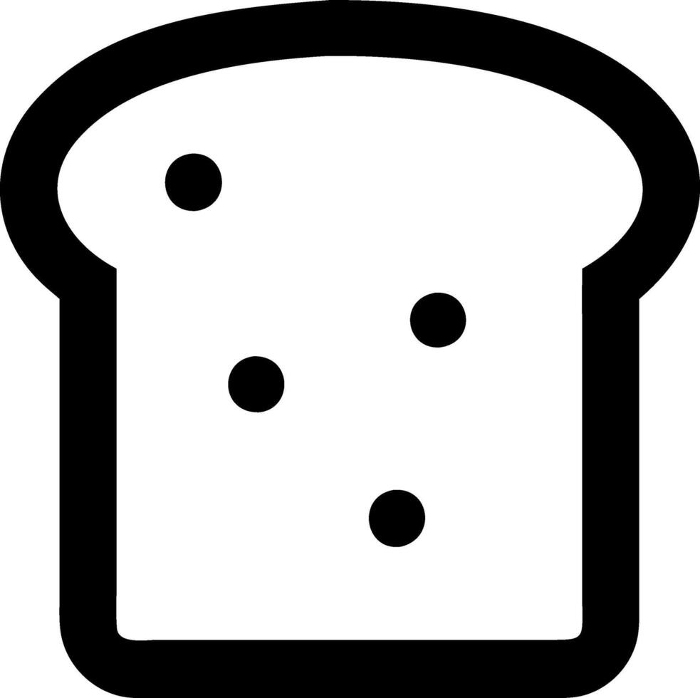 Artisanal Bread Slice Icons for Gourmet Foods vector