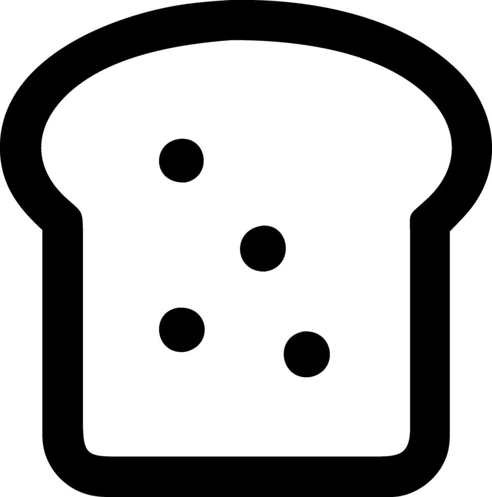 Modern Bread Slice Icons for Recipes and Meal Planning vector