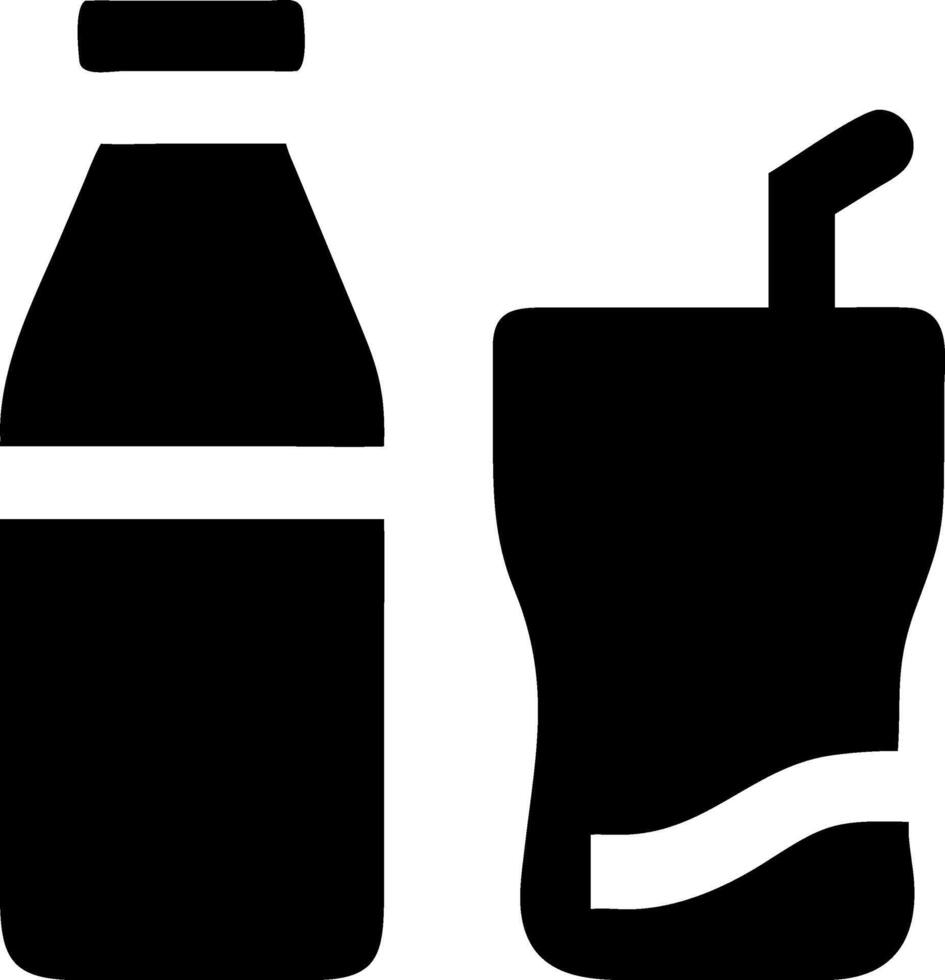 Monochrome Soft Drink Icons for Graphic Designs vector