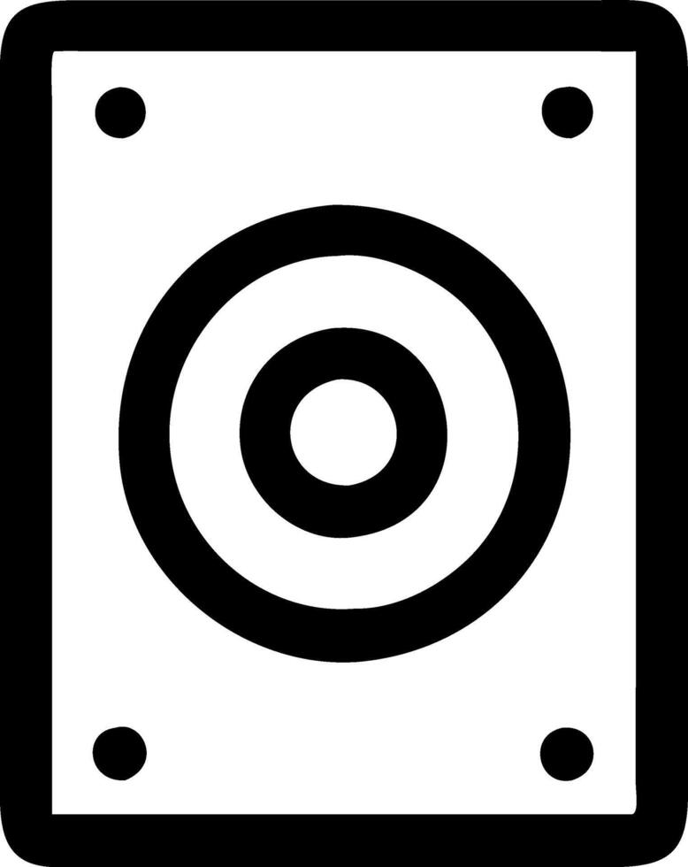 Simple and Clean Speaker Icon Collection vector