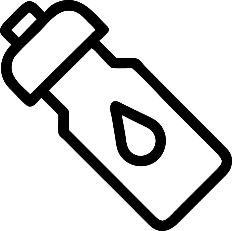 Simple and Clean Sports Water Bottle Icon Collection vector