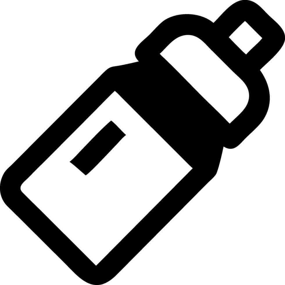 Sports Water Bottle Icon Set for Fitness and Hydration Designs vector