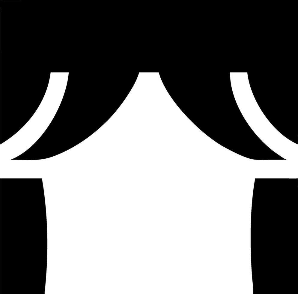 Versatile Stage Curtain Icons for Music and Dance Shows vector