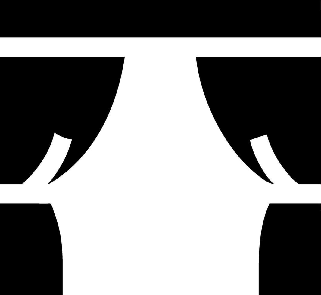 Performance and Stage Curtain Symbols for Events vector