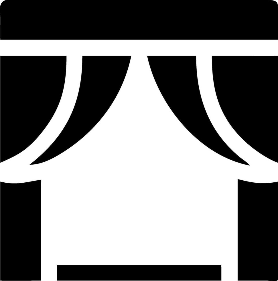 Modern Stage Curtain Icons for Events and Productions vector