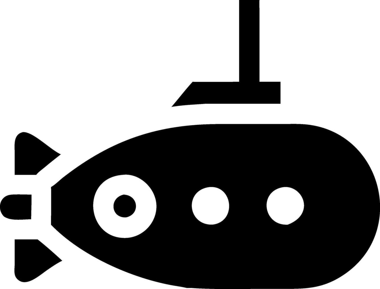 Ocean Adventure and Submarine Icon Set vector