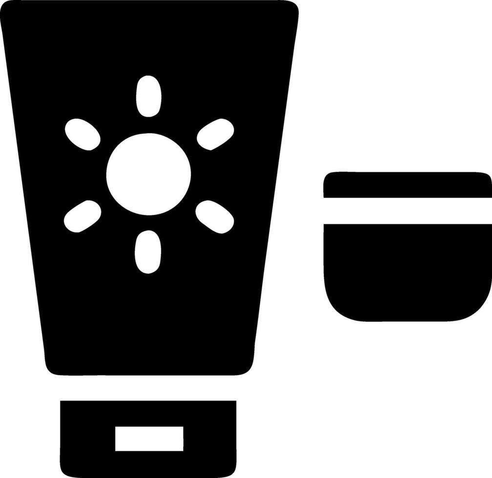 Lotion and Spray Sunscreen Icon Collection vector