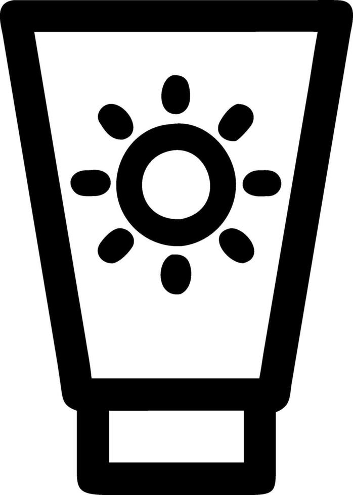 UV Shield and Sun Care Icons for Skincare Branding vector