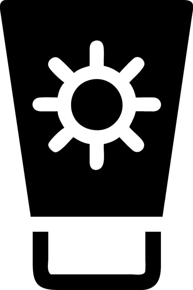 Simple and Clean Sunscreen Icon Collection vector