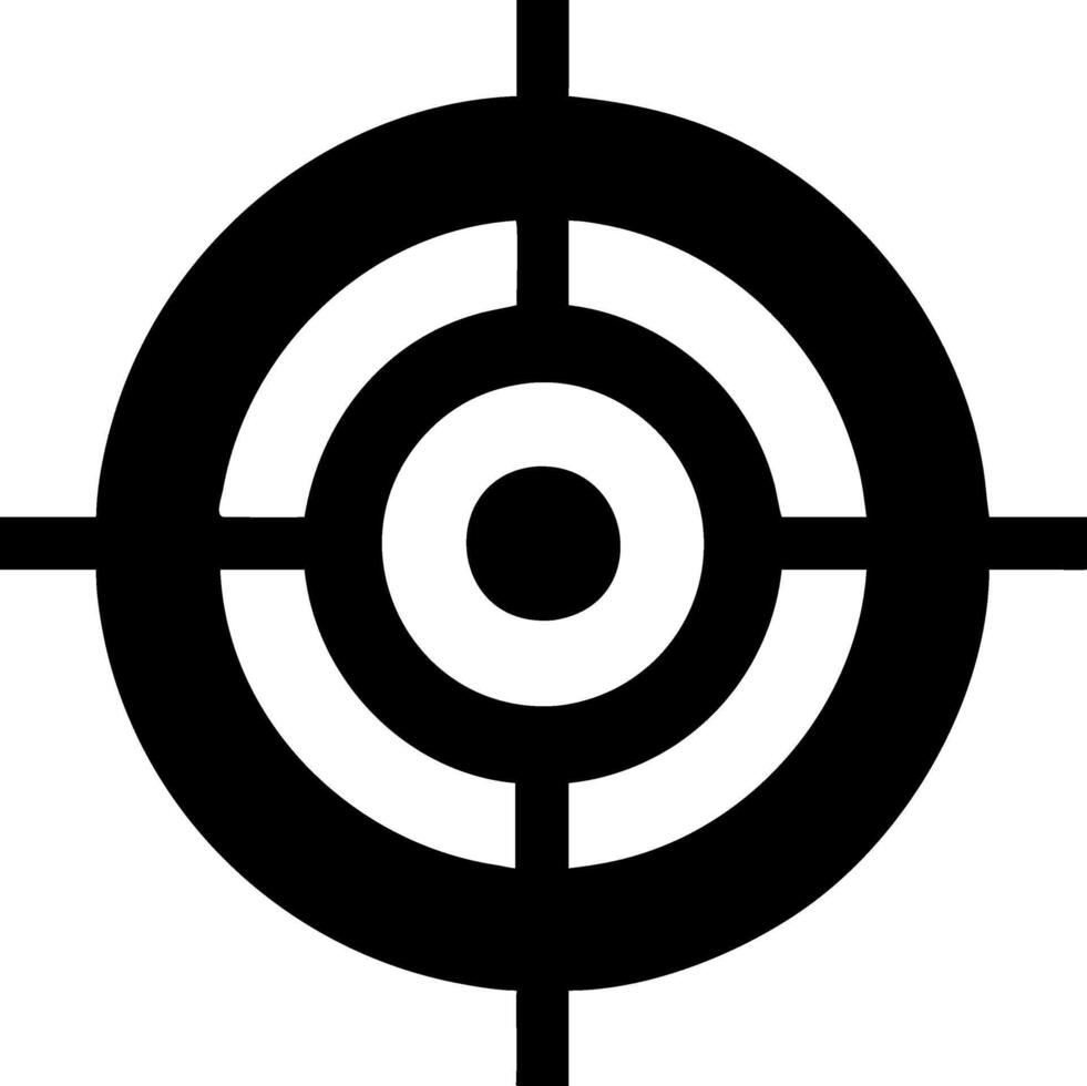 Shooting Range Target Icons for Training and Games vector