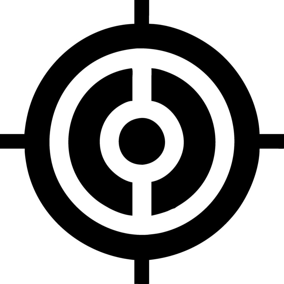 Classic Bullseye Target Icon Collection vector