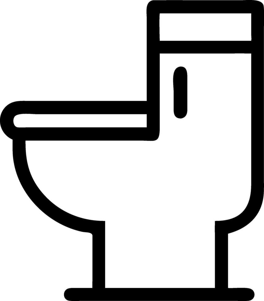 Minimalist Toilet Symbols for Restroom Signage vector