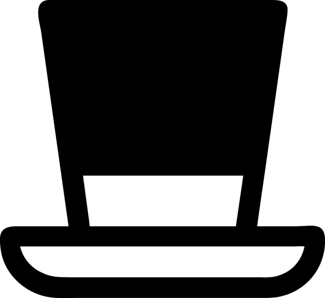 Simple and Clean Top Hat Icon Set vector