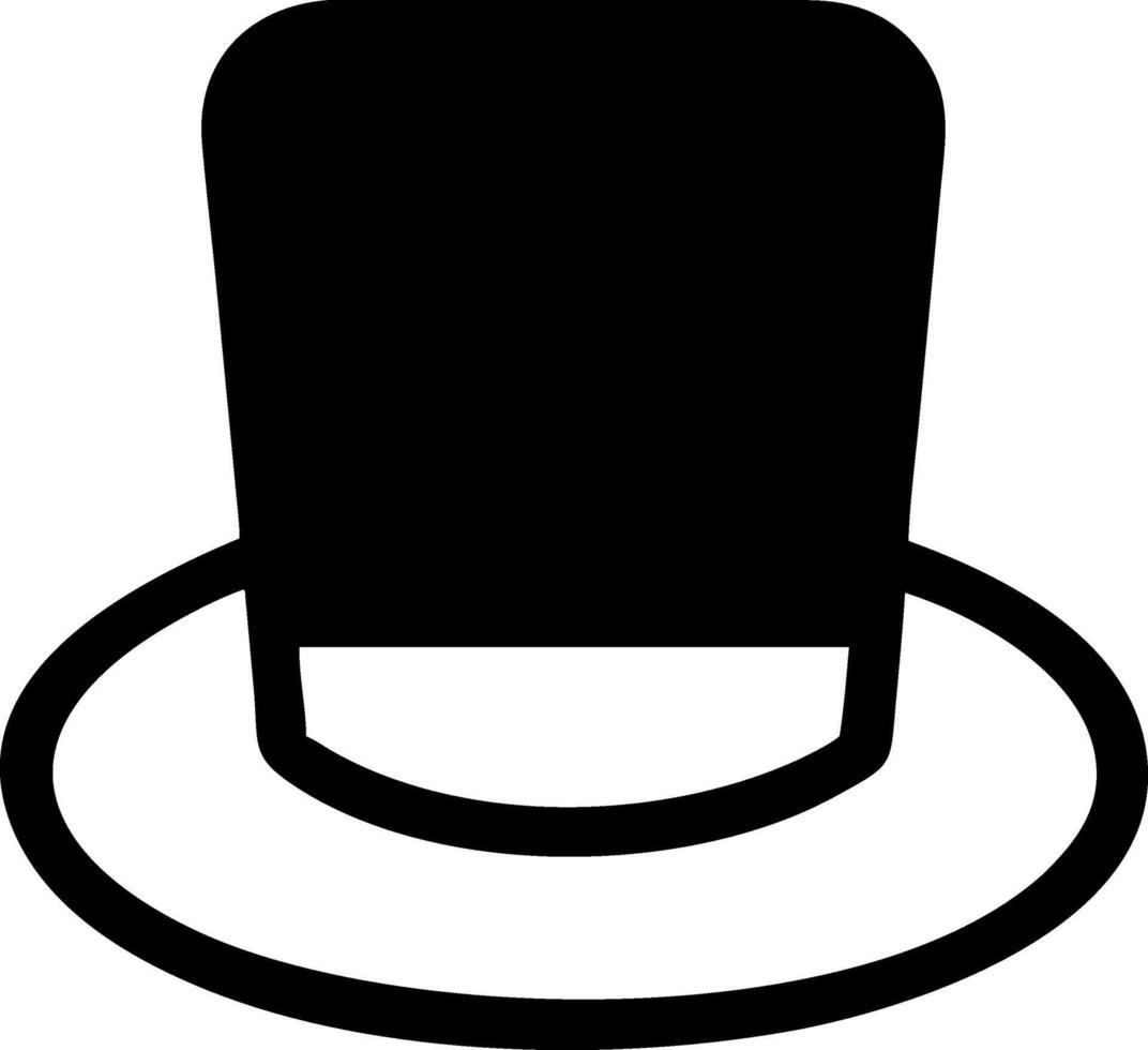 Magical Top Hat Icons for Fantasy and Illusionists vector