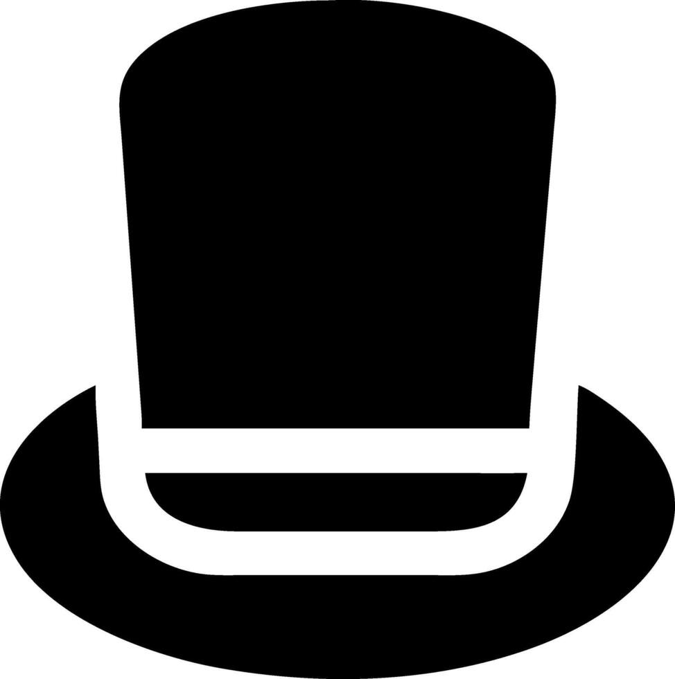 Stylish Top Hat Symbols for Creative Designs vector