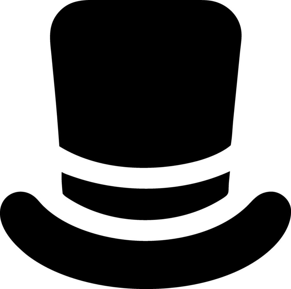 Gentleman Top Hat Icons for Fashion and Theater vector