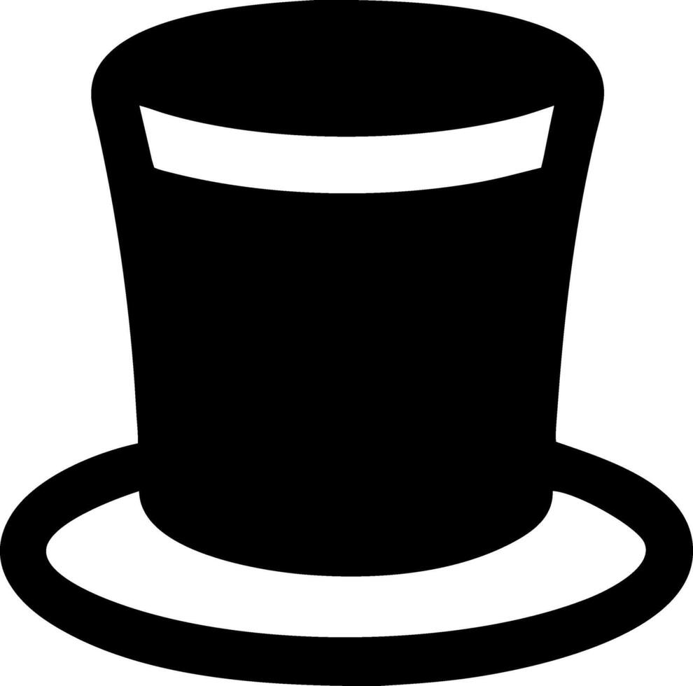 Minimalist Top Hat Icon Collection for Stylish Designs vector