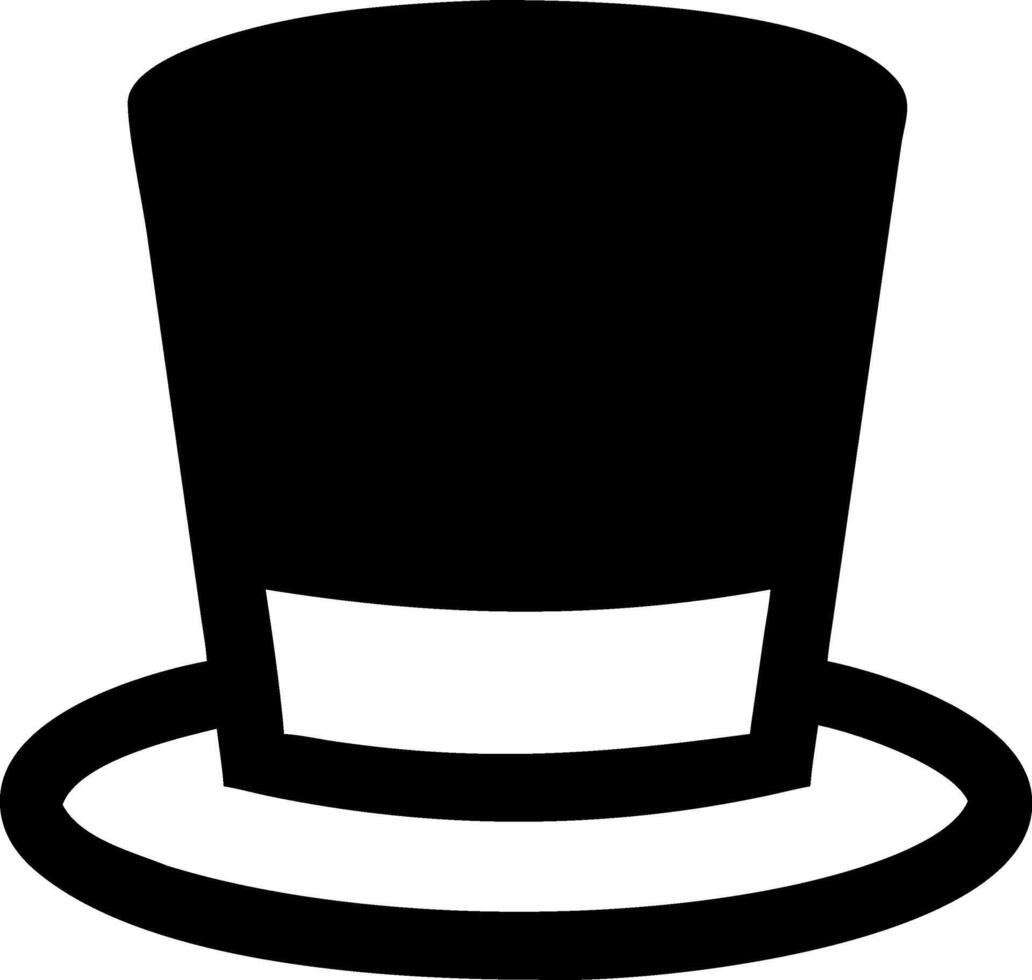Classic Top Hat Icon Set for Elegant Designs vector