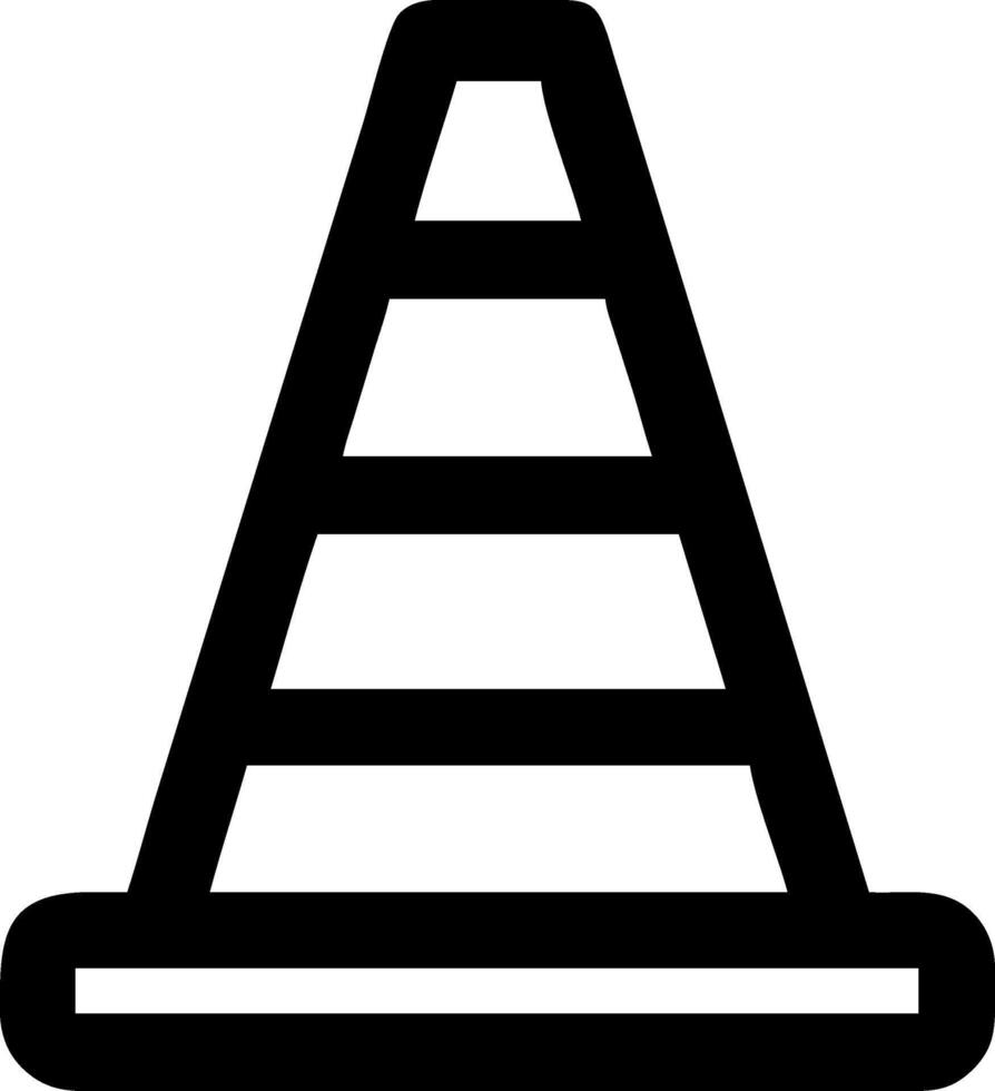 Caution and Safety Traffic Cone Icons vector