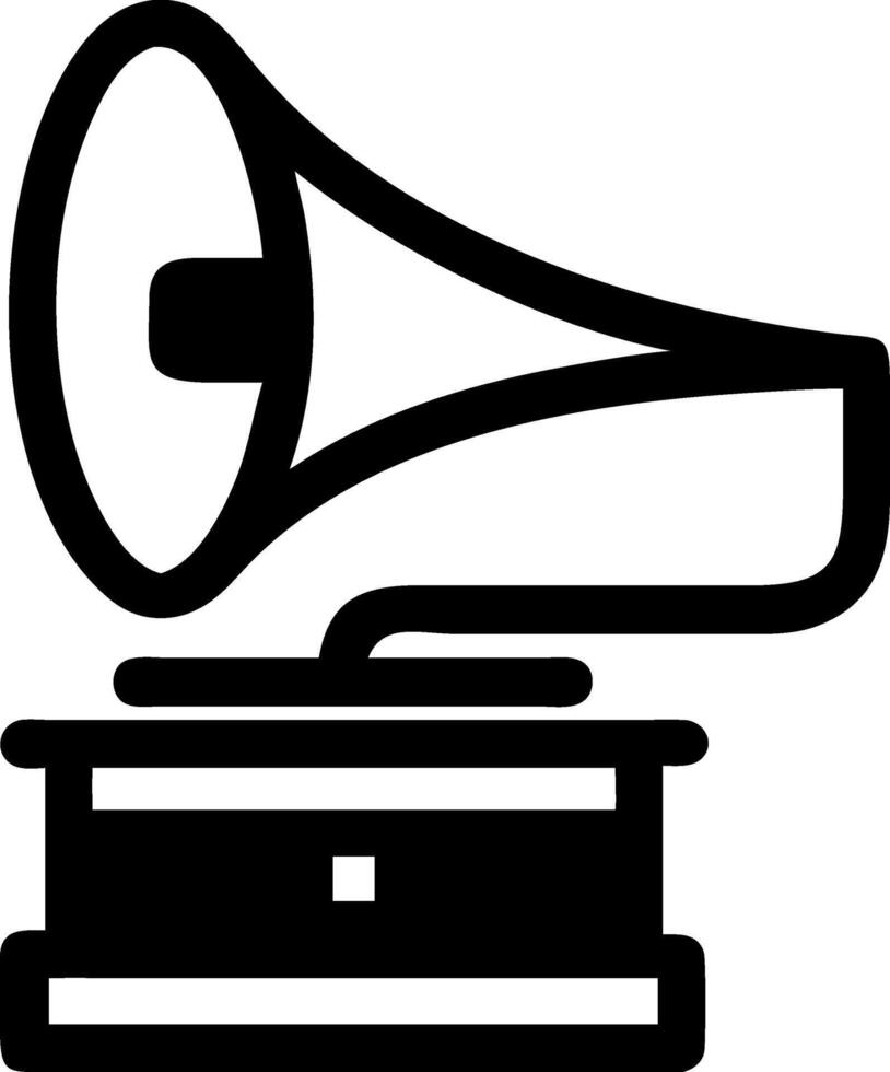 Music of the Past Gramophone Icon Collection vector